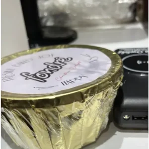 Gold Foil Wrapped Christmas Cake (Customizable) - 400g